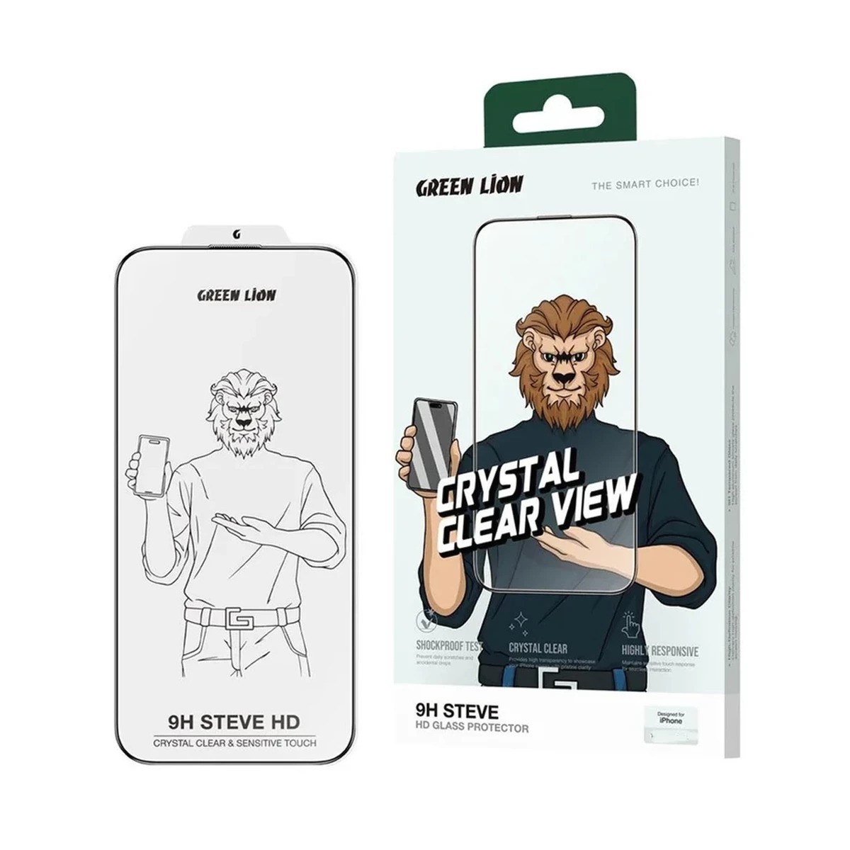 گلس Green Lion ( Clear Steve )