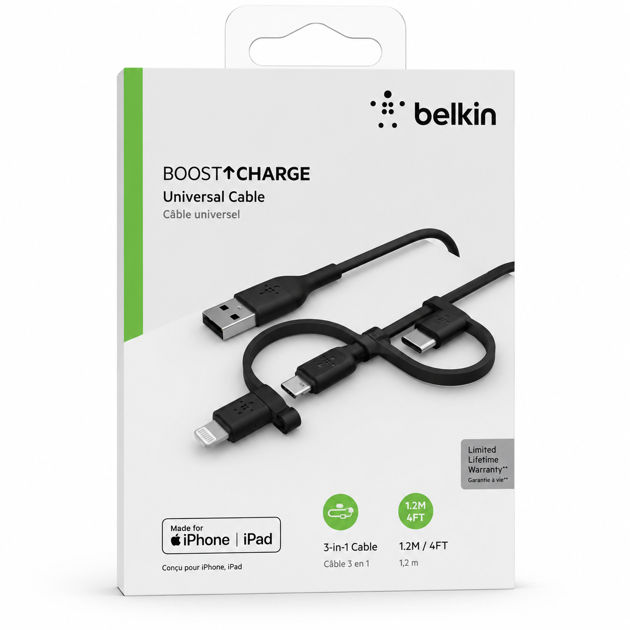 کابل شارژر Belkin 3in1