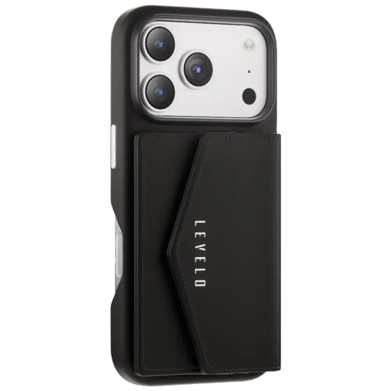 قاب LEVELO مدل Vertex Leather Wallet مناسب iPhone 17Pro
